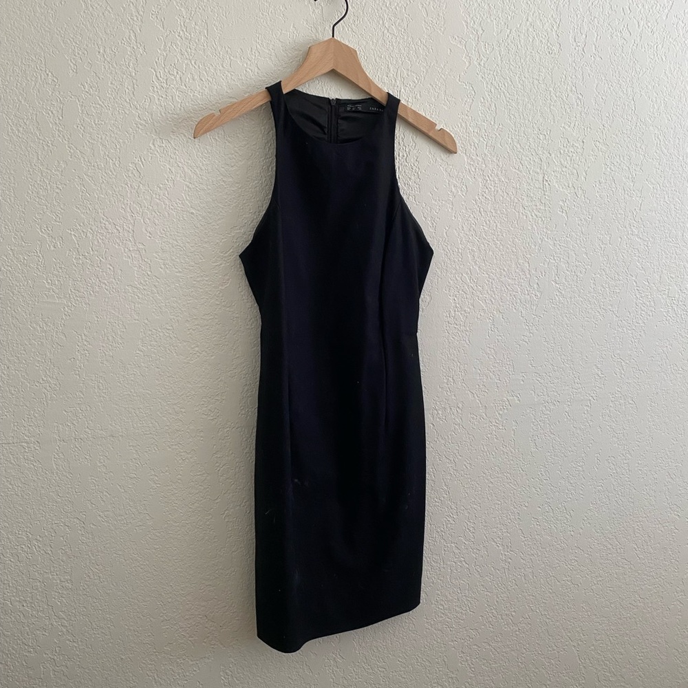 ZARA - Racer Back Sheath Dress in Black - Size : XS - Picture 3 of 6
